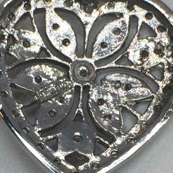 Sterling Silver Diamond Heart Locket - Picture 5 of 5
